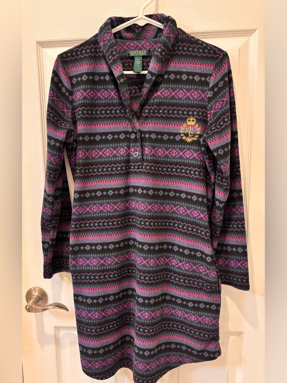 Lauren Ralph Lauren Vintage Fleece Pajamas /Nightgown